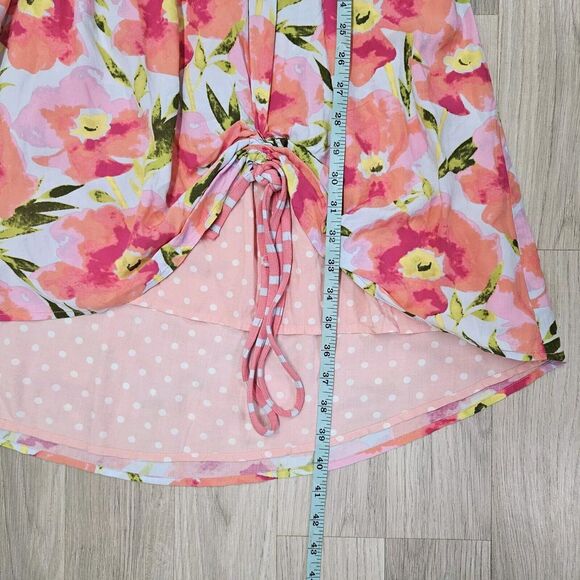 Matilda Jane Womens Pink Macaron Happy And Free Floral Stripe Dress Tank Medium - Picture 9 of 12